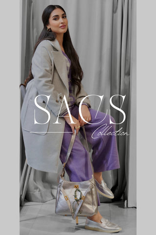 Sac pour femme brun de Olga, en cuir avec bandoulière réglable