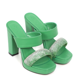 Sandale Soirée Vert