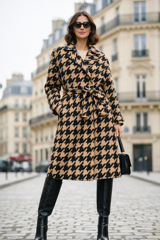 Manteau Olga Long Pied