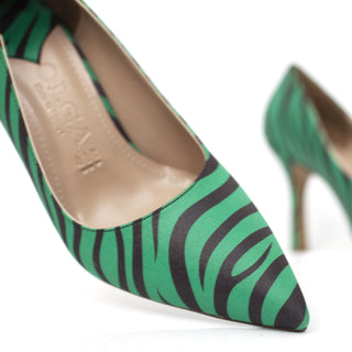 Escarpin Zebra - Vert