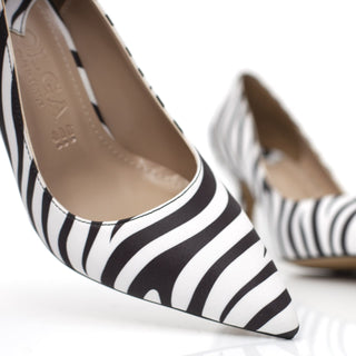 Escarpin Zebra - Blanc